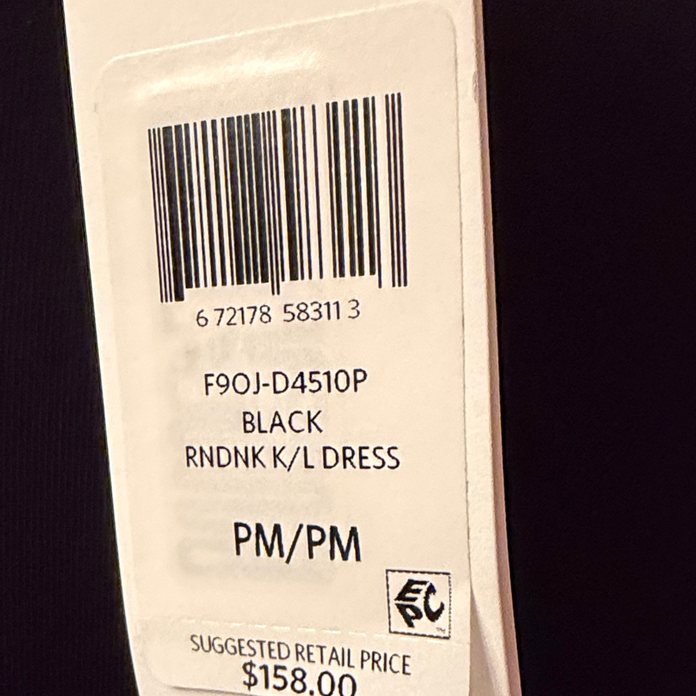 Eileen Fisher Black Mini Dress - Picture 3 of 3